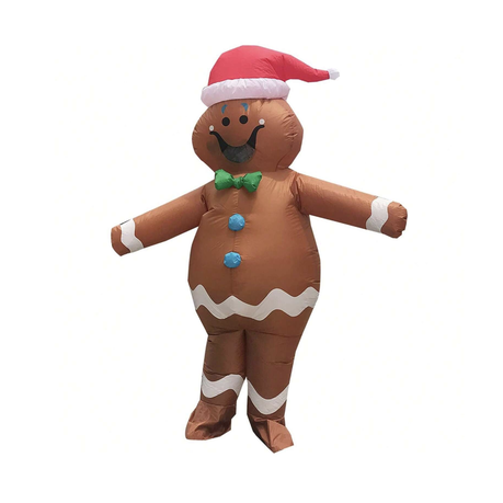 Inflatable Gingerbread Man - Christmas Costume