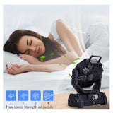 F6 - Portable Outdoor Oscillating LED & Remote Controlled Fan - Green