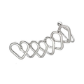 Heart Design Ear Climber (1 Piece)