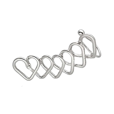 Heart Design Ear Climber (1 Piece)