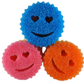 3 Piece Heart & Smiling Face Sensitive Scrubbing Sponges
