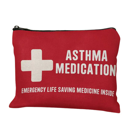 Compact Asthma Emergency Kit Makeup Bag