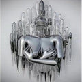 Lustrous Embrace 3D Painting