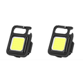 Rechargeable COB Keychain Light With Bottle Opener X 2