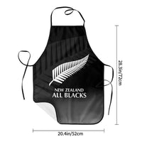 Vintage New Zealand All Blacks Rugby Feather Print Apron