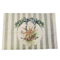 Christmas Themed Placemat- Striped set of 4