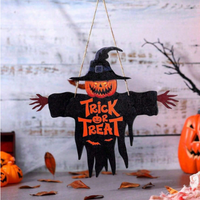 Halloween Trick Or Treat Sign - Front Door Decor