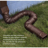 2-Pack Rain Gutter Downspout Extensions Flexible, Drain Downspout Extender