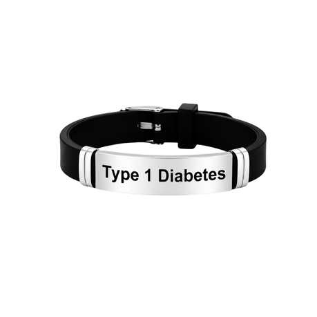 Type 1 Diabetes Medical Alert ID Bracelet