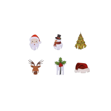 Christmas Glass Markers - decorations - 60 Pcs Set