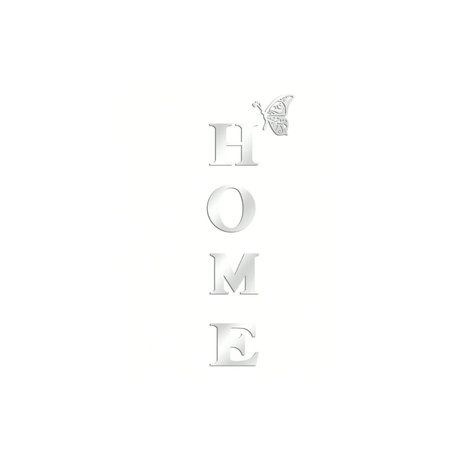 3D Mirror Wall Sticker - Home