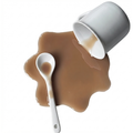 Spilled Espresso Prank With Cup and Spoon