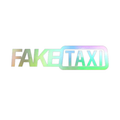Fake Taxi Vinyl Decal - Start the conversation- Large 28cm x 7cm
