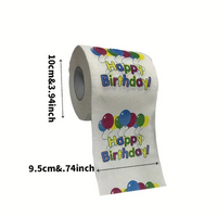 1 Piece Happy Birthday Printed Toilet Paper