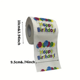 1 Piece Happy Birthday Printed Toilet Paper