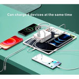 Konfulon 6-Port USB Cellphone + Tablet Charger- 20W Type C