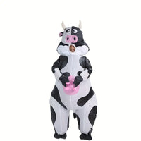 Adorable Halloween Cow Inflatable Costume Set for Men and Women