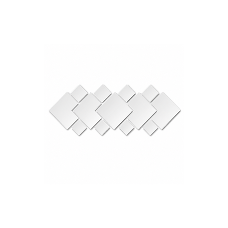 7 Piece Acrylic Mirror Wall Stickers - 3D Self-Adhesive Square Decor