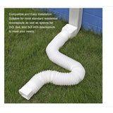 2-Pack Rain Gutter Downspout Extensions Flexible, Drain Downspout Extender