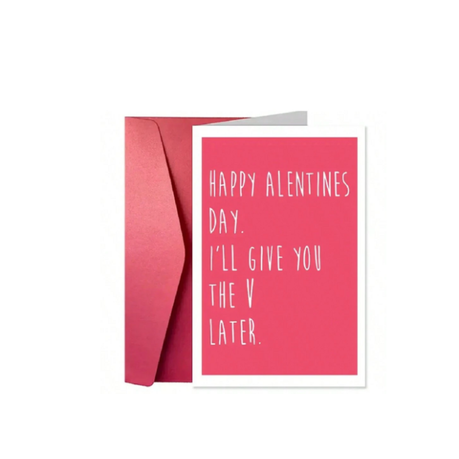 Happy Valentines Day Card - Without the V