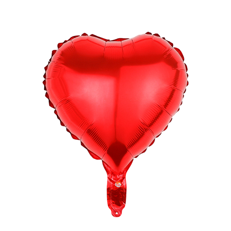Heart-Shaped Foil Balloons- Set of 50
