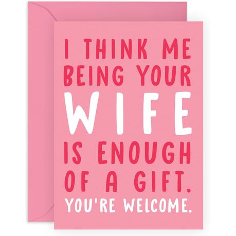Fuuny range - Valentines Day Card -ME being your Wife