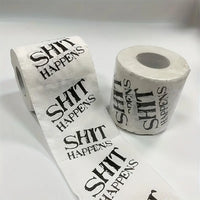 Funny Printed Toilet Paper - "DUMP Happens"