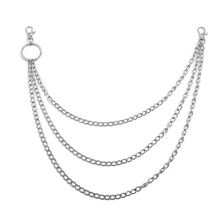 3-Layer Punk Style Metal Wallet Chain