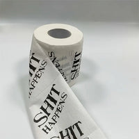 Funny Printed Toilet Paper - "DUMP Happens"