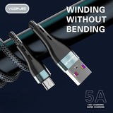 YESPLUS - YS-816 - Fast Charging USB To Micro USB Data Cable - 1M - Black
