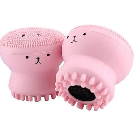 2 Pack Cartoon Facial Cleansing Exfoliator Scrubber