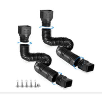 2-Pack Rain Gutter Downspout Extensions Flexible, Drain Downspout Extender