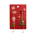 1 x Pair Fashionable & Elegant Santa Claus Earrings - Star