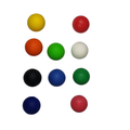 Indoor/Outdoor Training Golf Balls - 10 Pieces Mixed Colours