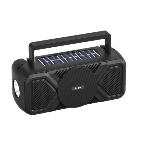 LP-V72 Solar Charge Portable Bluetooth Speaker with Torch and Strap