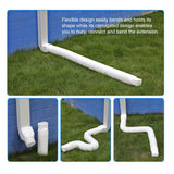 2-Pack Rain Gutter Downspout Extensions Flexible, Drain Downspout Extender