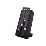 aiVR 20000 mAh Power Bank with Built-In Cables - Black