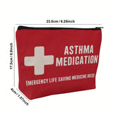Compact Asthma Emergency Kit Makeup Bag