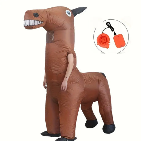 1 Piece New Halloween Walking Inflatable Horse Dress Costume