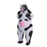 Adorable Halloween Cow Inflatable Costume Set for Men and Women