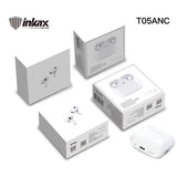 Inkax T05 ANC True Wireless Earbuds with Active Noise Cancellation - White