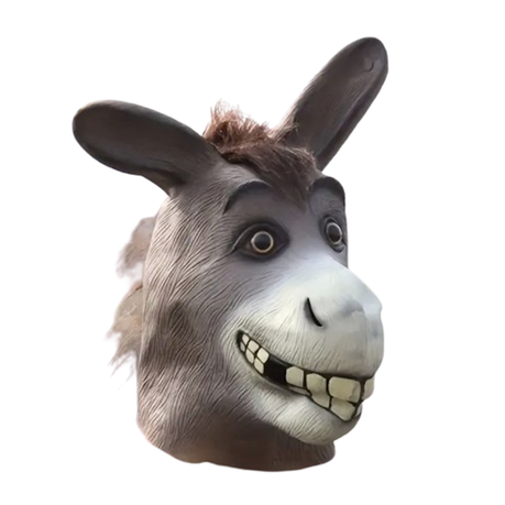 Latex Mask Cute Cartoon Donkey