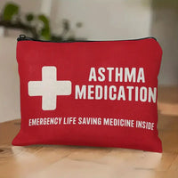 Compact Asthma Emergency Kit Makeup Bag