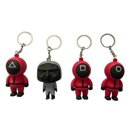 Squid Game Keyring-All Four Combo Pack- 3D
