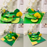 1 piece Golf-Themed Pop-Up Card