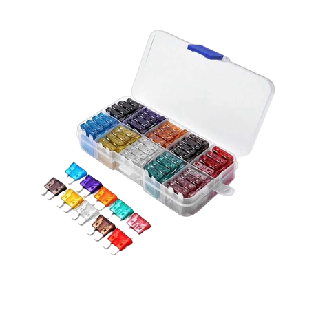 100 Piece Blade Type Fuses - 2A to 35A