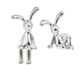 Bunny Cartoon Ornaments x 2
