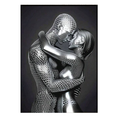 1PC Canvas Poster, Modern Art, Steel Couple Decorative