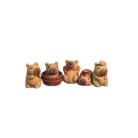 Cute Capybara Cartoon Shoe Charms - 5 Piece