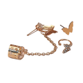 Butterfly Decor Earrings Set - 3-Piece